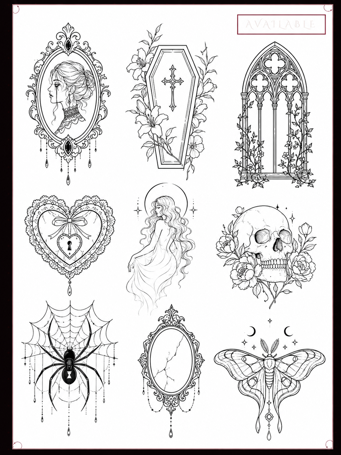 Original flash tattoo design 4 by Dead Doll Tattoos, Brisbane