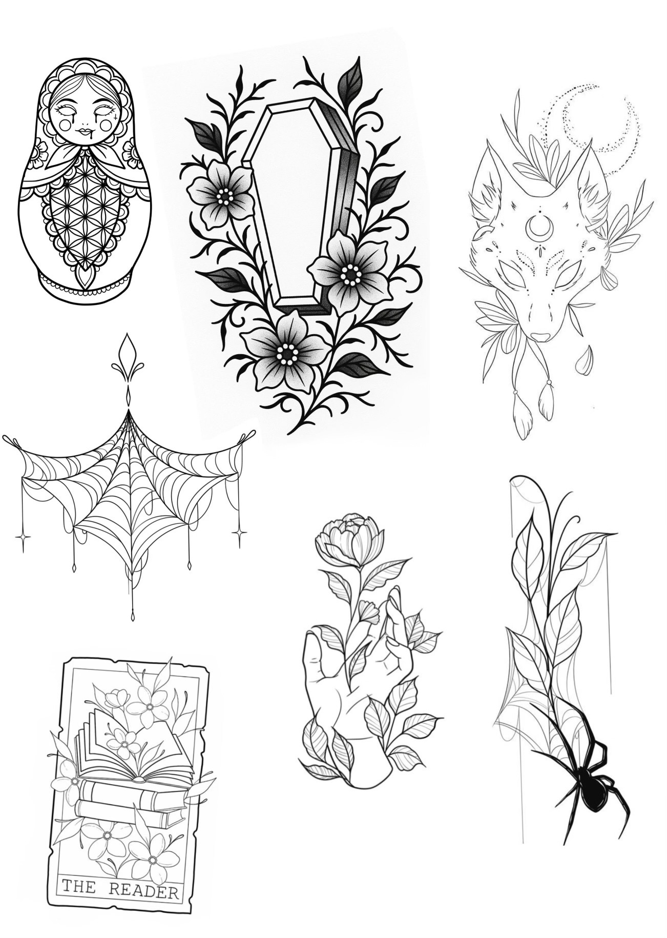 Original flash tattoo design 6 by Dead Doll Tattoos, Brisbane