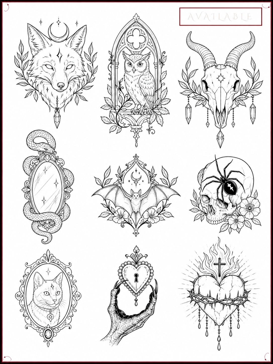 Original flash tattoo design 5 by Dead Doll Tattoos, Brisbane