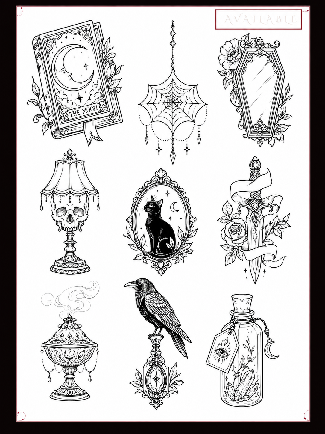 Original flash tattoo design 6 by Dead Doll Tattoos, Brisbane