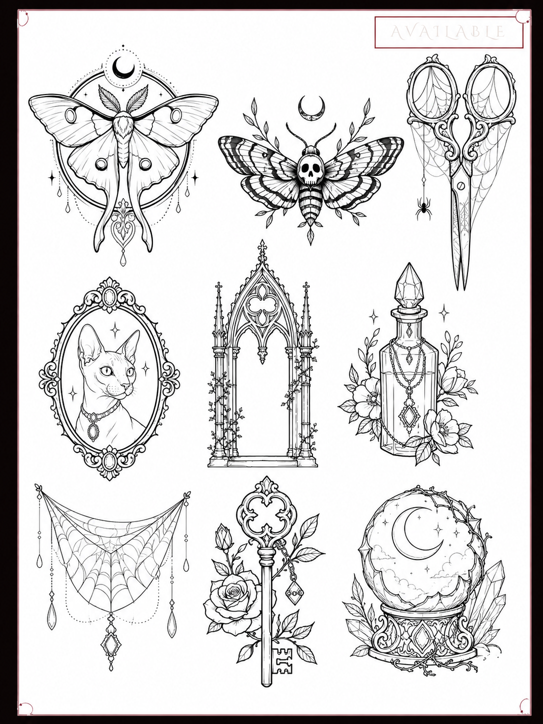 Original flash tattoo design 7 by Dead Doll Tattoos, Brisbane